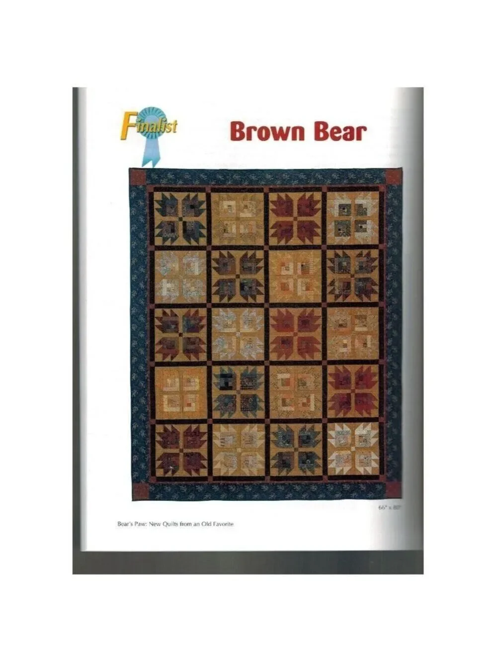 Bears Paw: New Quilts From An Old Favorite Softcover Book By Barbara & Marjorie